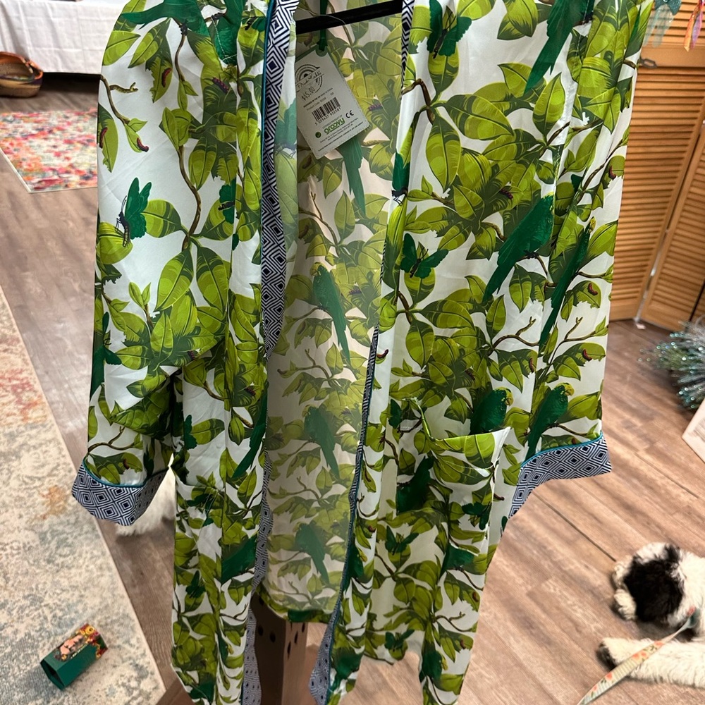 Satin Bath Robe - Picture 4 of 14